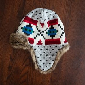 Hanna Andersson Furry Sweaterknit Trapper Hat